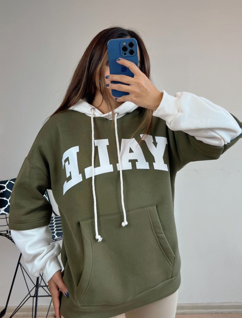 Yeşil Orjinal Marka Yale Sweat - Görsel 3