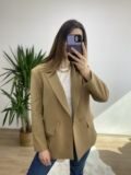 Camel Rahat Kesim Blazer Ceket