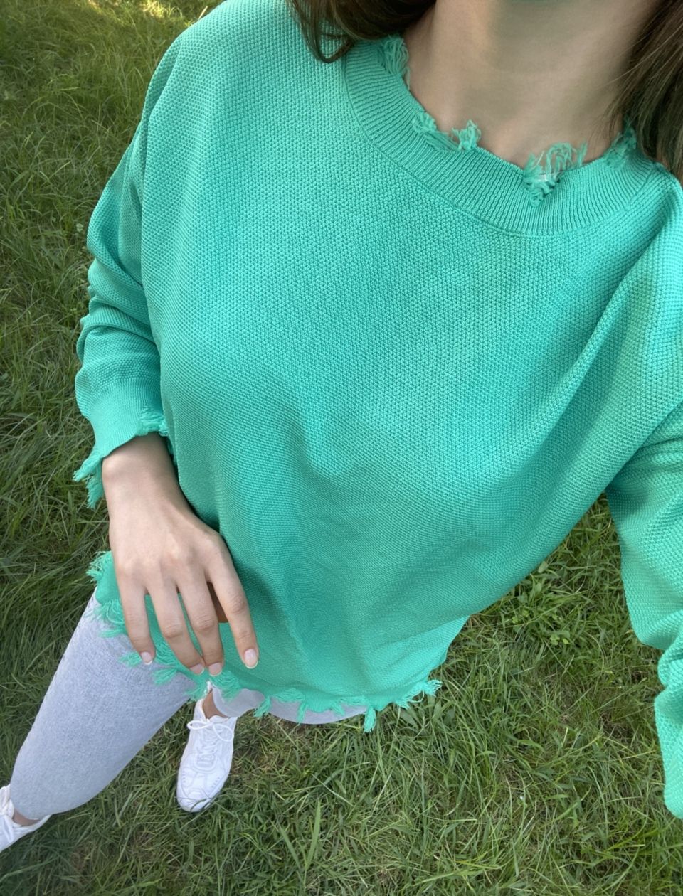 Mint Dikiş Detay Kazak - Görsel 4