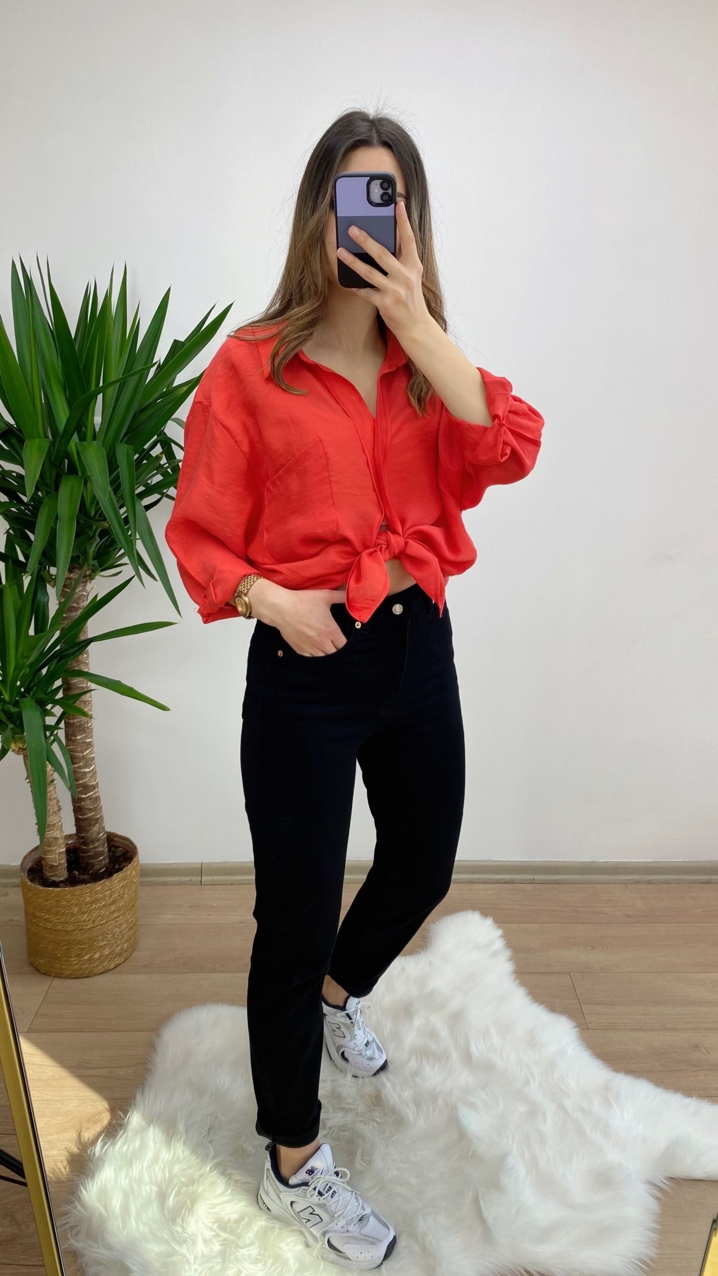 Siyah Zara Likralı Mom Jean