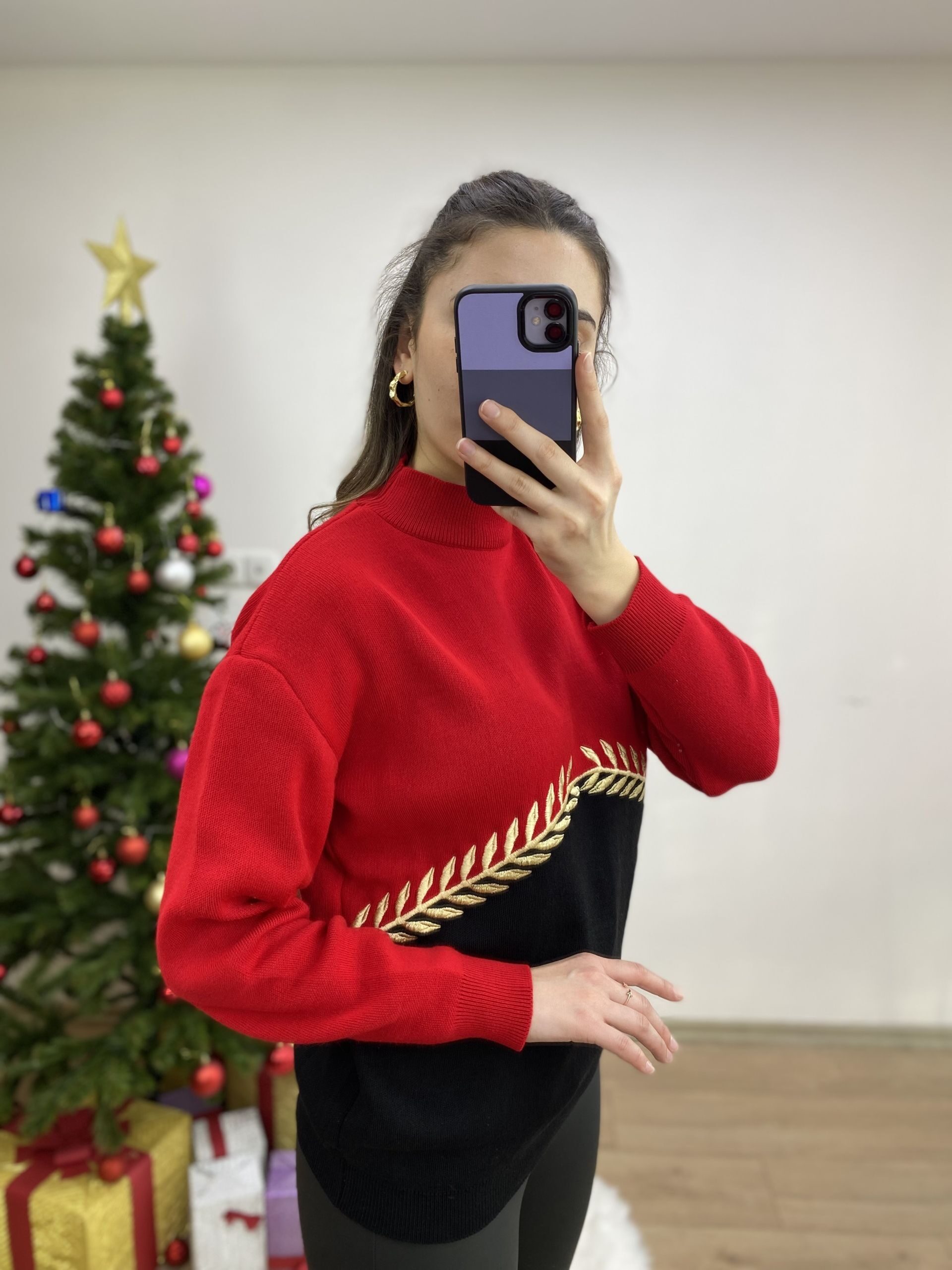 Kırmızı Marka Model Kazak - Görsel 2