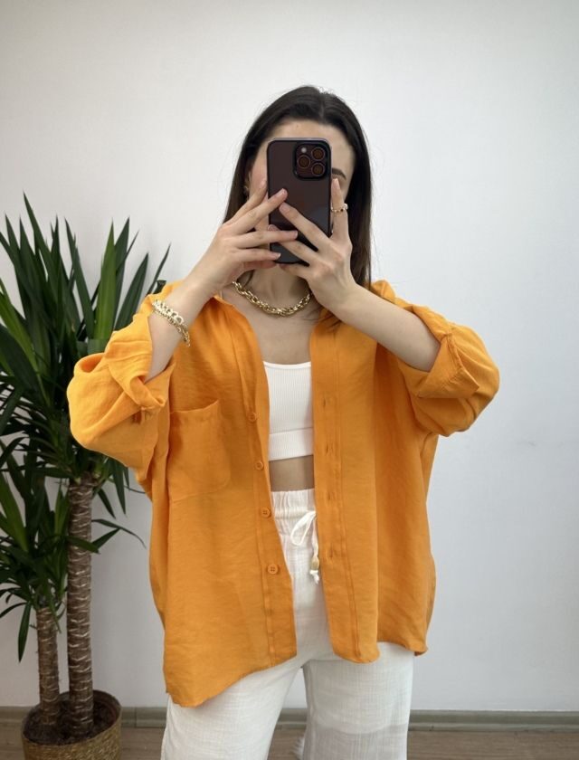 Mango Düşük Omuz Oversize Gömlek