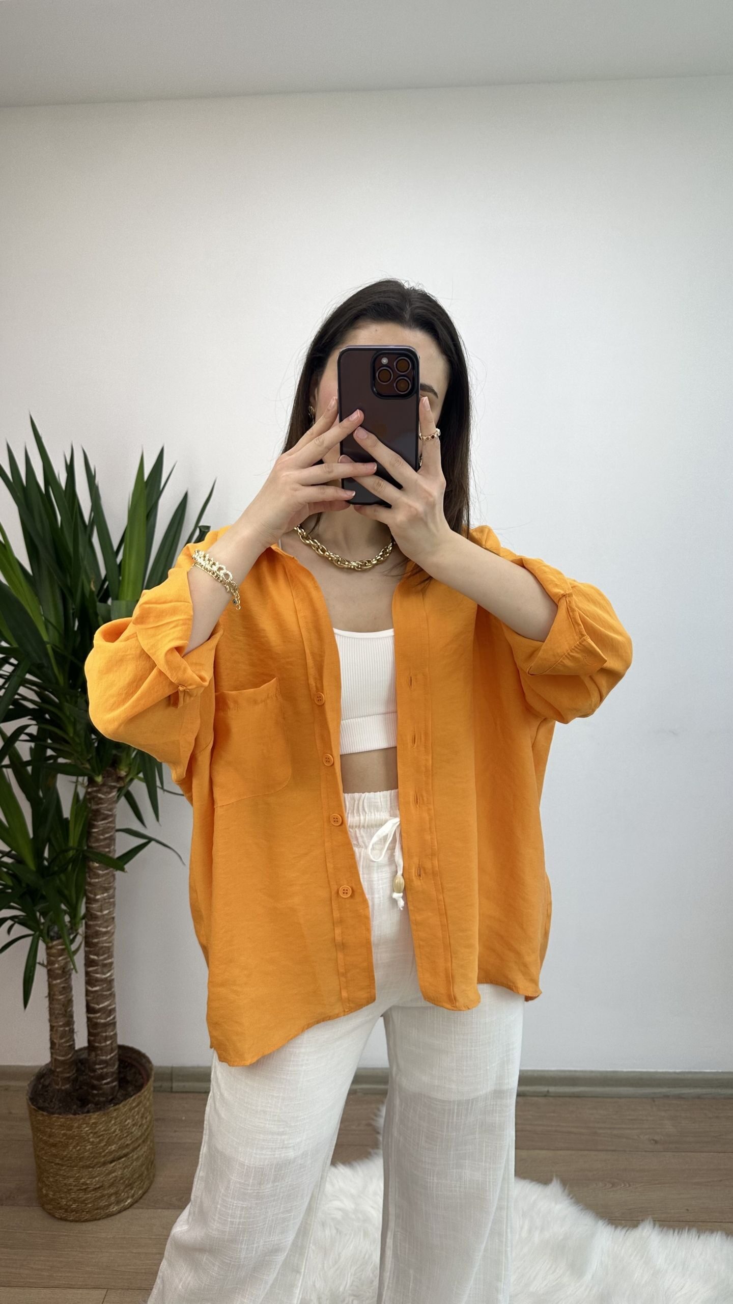 Mango Düşük Omuz Oversize Gömlek