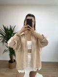 Taş Düşük Omuz Oversize Gömlek