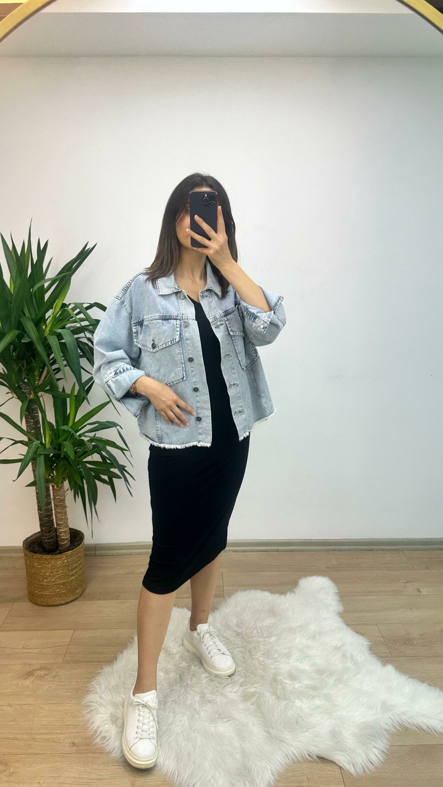 Rahat Kesim Denim Ceket