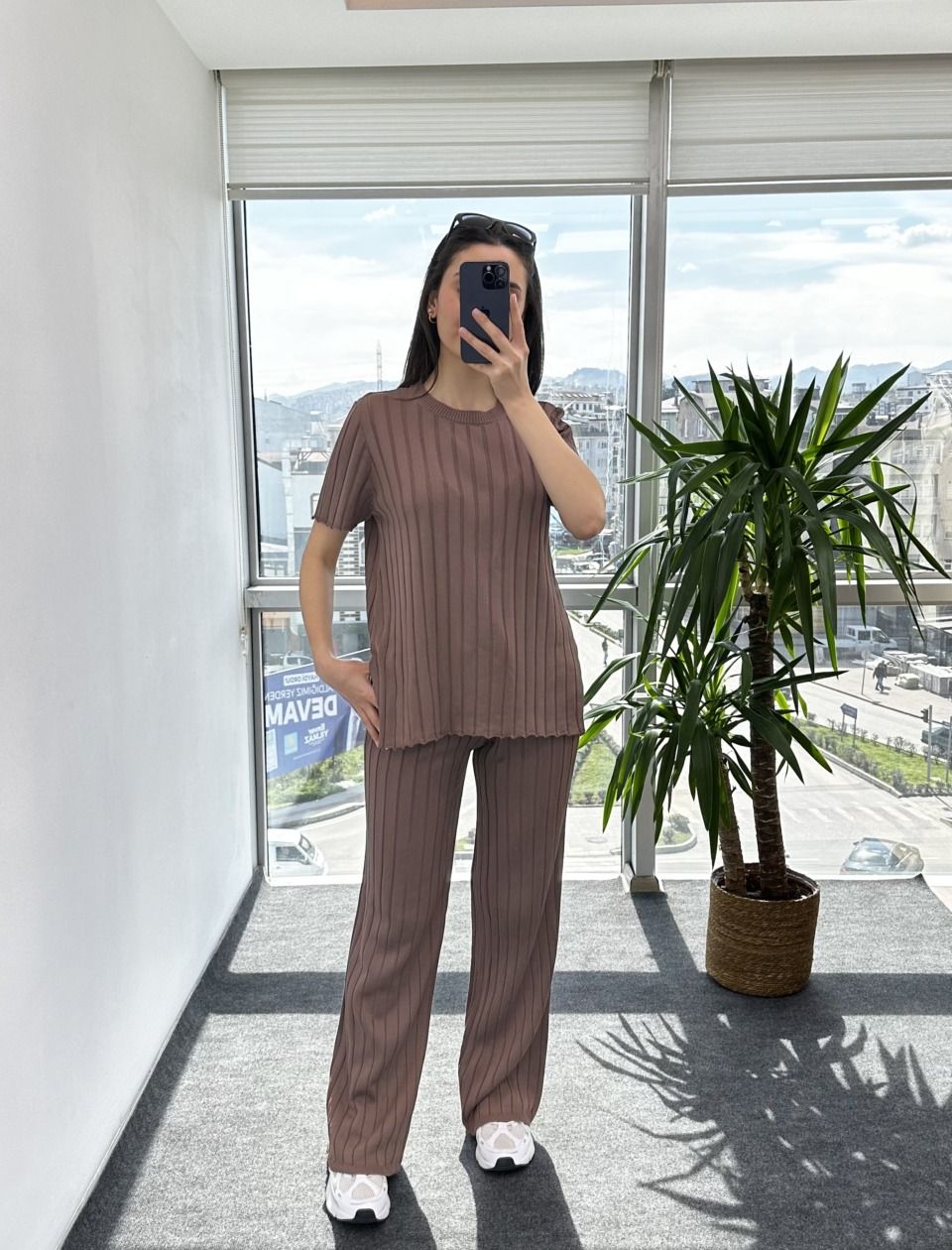 Kahve Premium Kalite Triko Takım
