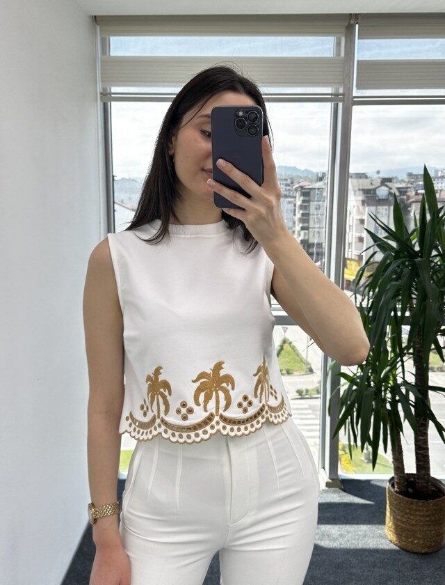 Güpür Detay Premium Bluz